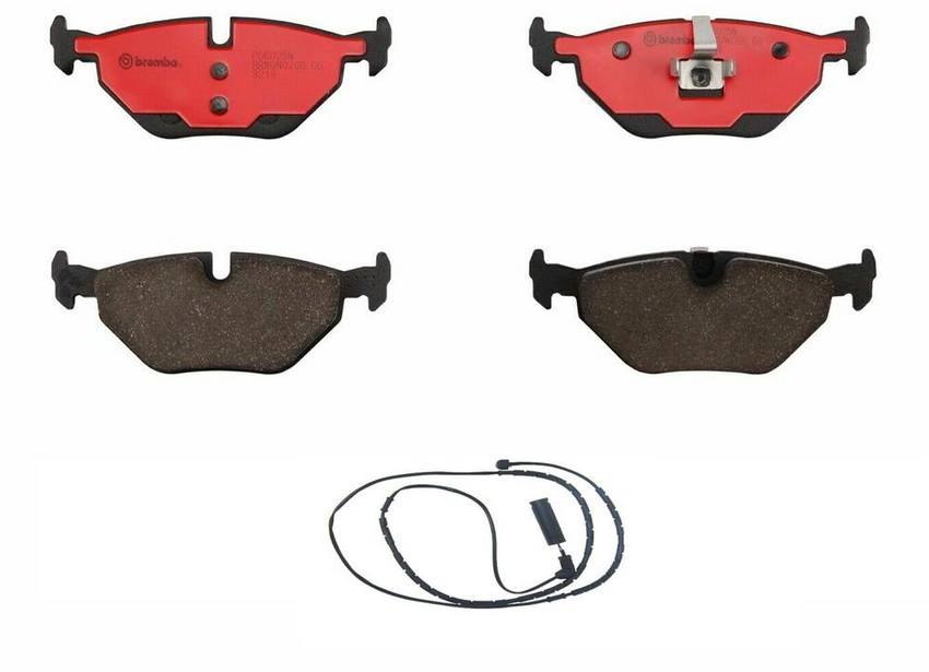 Brembo BMW Brakes Kit - Pads Rear (Ceramic) (with Sensor) 34216778168 - Brembo 2377350KIT